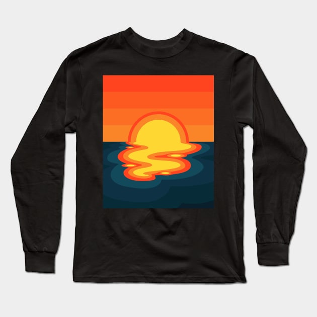 Sun Melted Long Sleeve T-Shirt by Sachpica
